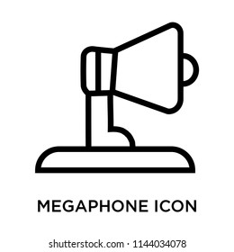 Megaphone icon vector isolated on white background for your web and mobile app design, Megaphone logo concept