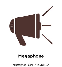 Megaphone icon vector isolated on white background, Megaphone transparent sign , disaster symbols