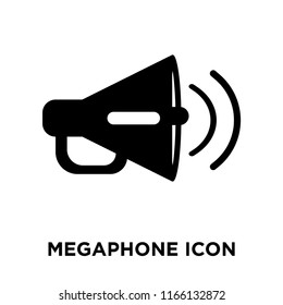 Megaphone icon vector isolated on white background, Megaphone transparent sign