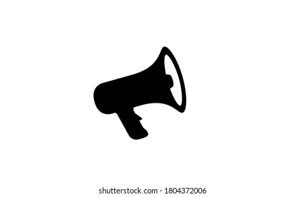 Megaphone icon vector isolated on white background