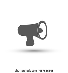 Megaphone icon vector isolated on white background, sound symbol for your design, website, logo, application, UI.