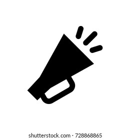 megaphone icon vector isolated on white background