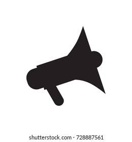 megaphone icon vector isolated on white background