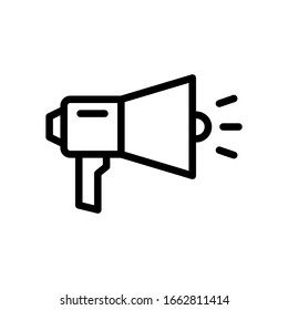 Megaphone icon vector line style