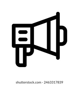 megaphone icon. vector line icon for your website, mobile, presentation, and logo design.