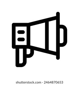megaphone icon. vector line icon for your website, mobile, presentation, and logo design.