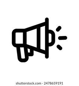 megaphone icon. vector line icon for your website, mobile, presentation, and logo design.