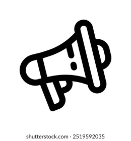 megaphone icon. vector line icon for your website, mobile, presentation, and logo design.