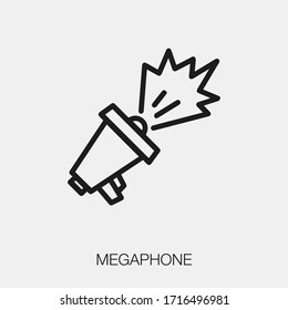 Symbol für die Vektorillustration eines Megaphons