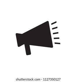 Megaphone Icon Vector Logo Design Template.