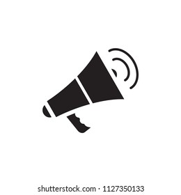 Megaphone Icon Vector Logo Design Template.