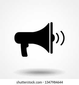 Megaphone Icon Vector Logo Design Template.