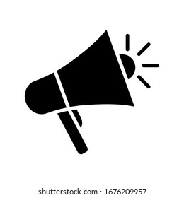 Vorlage für das Design von Megaphone-Symbolen für Vektorillustration-Logos. trendiger Stil 
