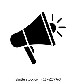 Plantilla de diseño del logotipo del vector de iconos megáfonos. estilo moderno 