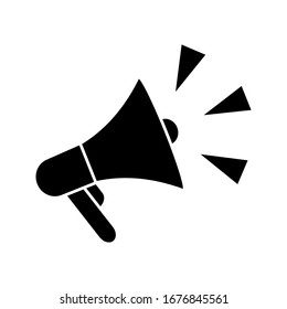 Megaphone Icon Vector Logo Design Template on a white background