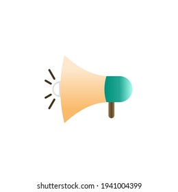 Plantilla de diseño del logotipo del vector de iconos megáfonos. Ilustración vectorial.