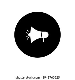 Plantilla de diseño del logotipo del vector de iconos megáfonos. Ilustración vectorial.