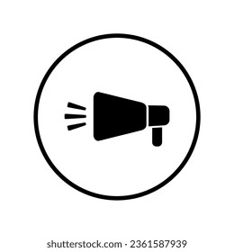Megaphone Icon Vector Logo Design Template.