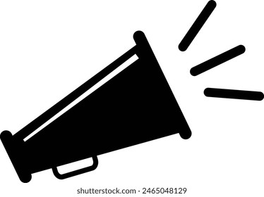 Megaphone Icon Vector Logo Design Template.