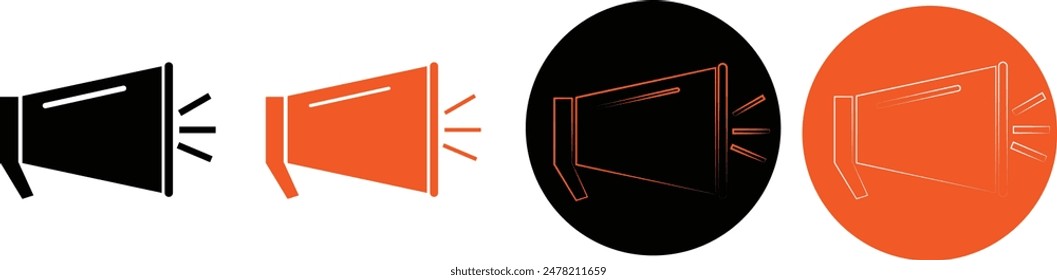 Megaphone Icon Vektorgrafik Logo Design Vorlage.