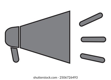 Plantilla de diseño de logotipo de Vector de icono de megáfono.