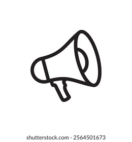 Megaphone Icon Vector Logo Design Template.