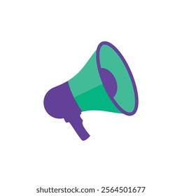 Megaphone Icon Vector Logo Design Template.