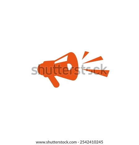 Megaphone Icon Vector Logo Design Template.