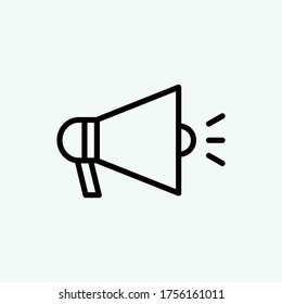 Megaphone icon vector logo illustration