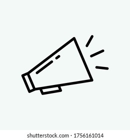 Megaphone icon vector logo illustration
