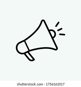 Ilustración del logotipo del vector del icono Megaphone