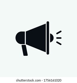 Ilustración del logotipo del vector del icono Megaphone