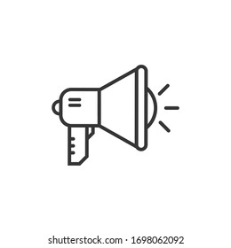 plantilla de logotipo del vector de icono megafónico
