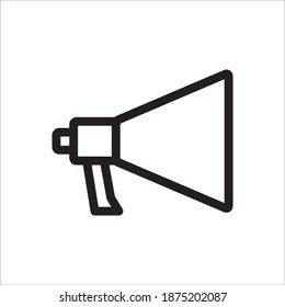 Megaphone Icon Vector Logo Template Illustration