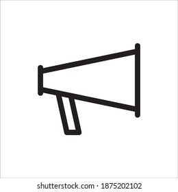 Megaphone Icon Vector Logo Template Illustration
