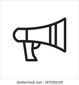 Vorlage für ein Megaphone-Symbol mit Vektorgrafik-Logo