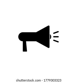 Vector de icono Megáfono. Altavoz alto, ilustración de diseño de símbolo plano Megaphone.
