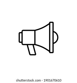 Megaphone icon vector. Loudspeaker icon vector.