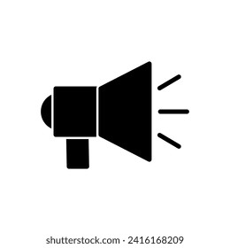 Megaphone icon vector. Loudspeaker icon vector.