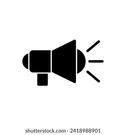Megaphone icon vector. Loudspeaker icon vector.