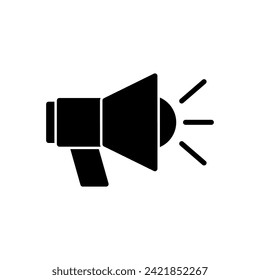 Megaphone icon vector. Loudspeaker icon vector.
