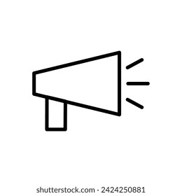 Megaphone icon vector. Loudspeaker icon vector.