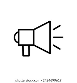 Megaphone icon vector. Loudspeaker icon vector.