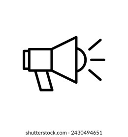 Megaphone icon vector. Loudspeaker icon vector.