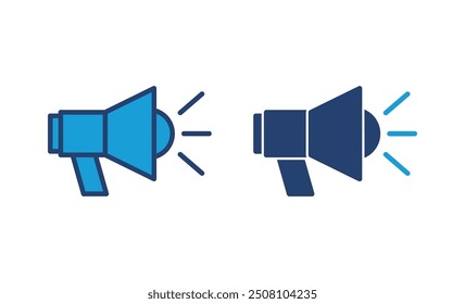 Vector de ícono de megáfono. Vector de icono de altavoz.