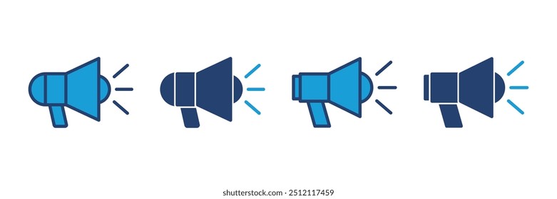 Megaphone icon vector. Loudspeaker icon vector.
