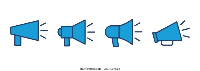 Megaphone icon vector. Loudspeaker icon vector.