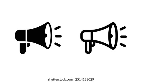 megaphone icon vector. Loudspeaker megaphone vector