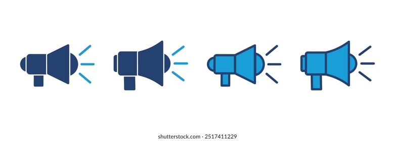 Megaphone icon vector. Loudspeaker icon vector.