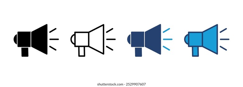 Megaphone icon vector. Loudspeaker icon vector.
